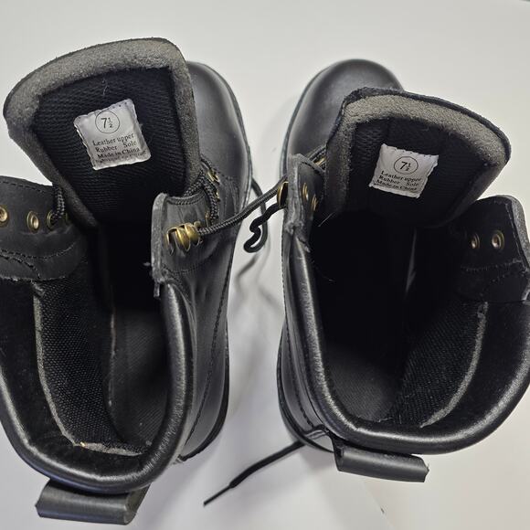 Himalayans Black Leather Boots Insulated Winter Combat Lace Rugged Mens Size 7.5 main image 10
